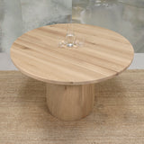 Dubový kulatý jídelní stůl ASPERN