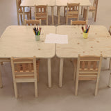 Smrkový dětský stůl Čtverec.