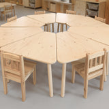 Smrkový dětský stůl Trojúhelník.