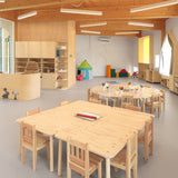 Smrkový dětský stůl Čtverec.