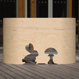 Smrkový dětský psací stolek.