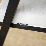 Černá dubová jídelní židle s čalouněným sedákem Wien.