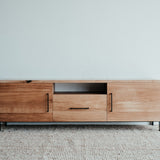 Oak TV table Hoch.