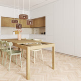 Dubový jídelní rozkládací stůl Basis MOVE